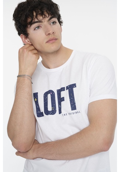 Loft Regular Fit Erkek Pijama Whıte/navy