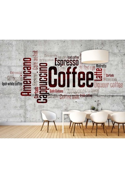 Beton Zemin Üzerinde Coffee Yazıları