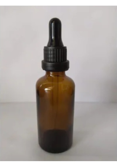 50Ml Cam Amber İnce Cam Damlalıklı Kilitli Kapak Siyah(10 Ade...