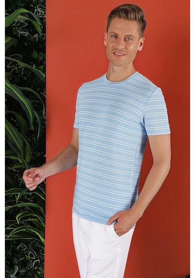 Efor Ts 851 Mavi Spor T-shirt Mavi