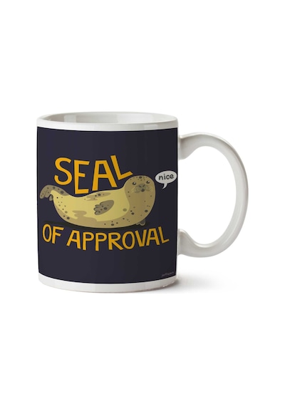 Seal Of Approval İki Tarafı Baskılı Kupa Bardak
