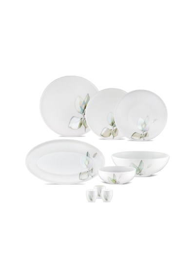 Jumbo Leaf Verdance 29 Parça 6 Kişilik Yemek Takımı Beyaz