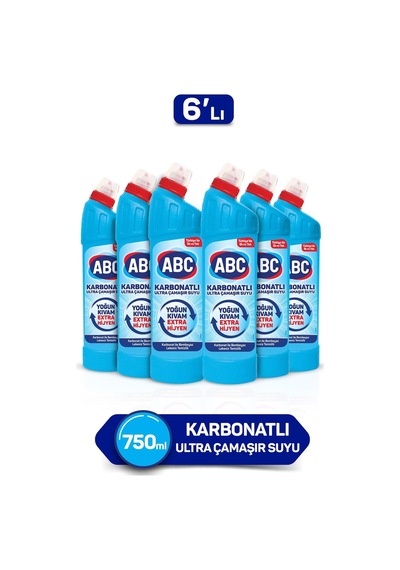 Karbonatlı Ultra Çamaşır Suyu 750 Ml 6'lı Diğer