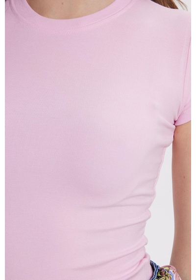 Tudors Kadın Regular Fit Klasik Kesim Bisiklet Yaka Viskon Kumaş Ultra Soft Pembe Tişört-37794 Pembe Tudors Kadın Regular Fit Klasik Kesim Bisiklet Yaka Viskon Kumaş Ultra Soft Pembe Tişört-37794 Pembe