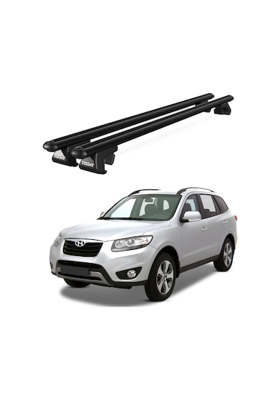 Venüs Hyundai Santa Fe 2006-2012 Uyumlu Siyah Ara Atkı Port Bagaj Tavan Barı