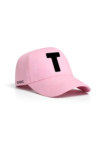Ogc T Harfi Unisex Şapka Pembe