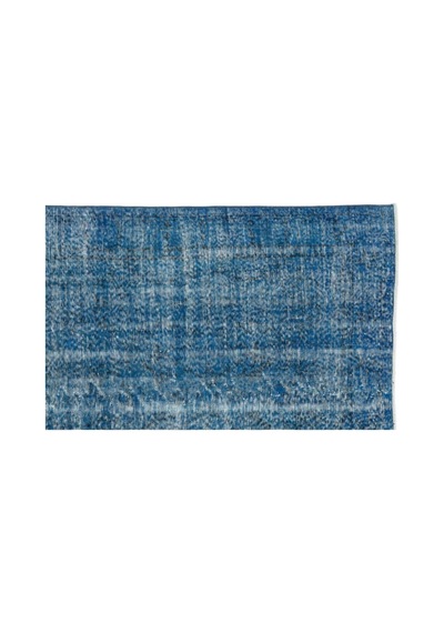 El Dokuması Vintage Yün-pamuk Turkuaz Halı 10681 152 X 257 Cm