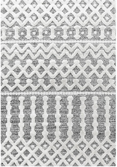 Yumuşak Bukle Tabanlı Modern Kabartmalı 3d Inka Örgü Desenli Krem Gri Renkli Halı Yumuşak Bukle Tabanlı Modern Kabartmalı 3d Inka Örgü Desenli Krem Gri Renkli Halı