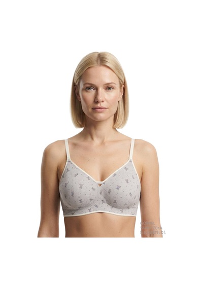Cottonill Seamless Bra - Mireva Gri Lazer Kesim Rib Dokulu Ayıcık Desenli Balensiz Kadın Sütyen Cottonill Seamless Bra - Mireva Gri Lazer Kesim Rib Dokulu Ayıcık Desenli Balensiz Kadın Sütyen