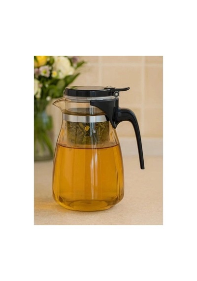 900 Ml Süzgeçli Cam Sürahi Modern Stil Akşam Çayı