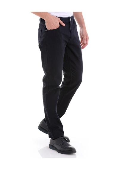 Hatemoğlu Lacivert Regular Fit Düz 5 Cep Pamuklu Kot Pantolon Lacivert