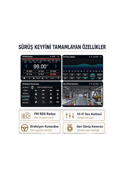 Geri Görüş Kamerası - Android Multimedya Uyumlu