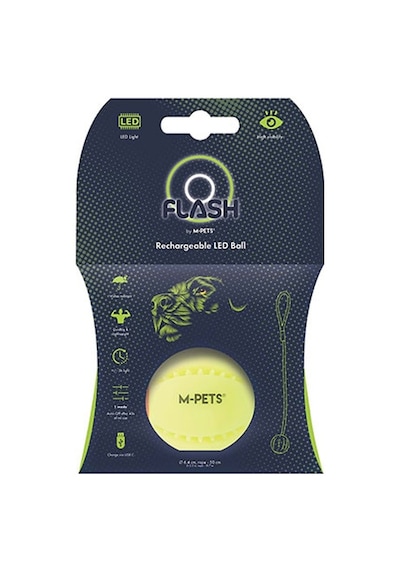 M-pets Flash Led Top Köpek Oyuncağı Yeşil 6,4x50 Cm 244-50094.01
