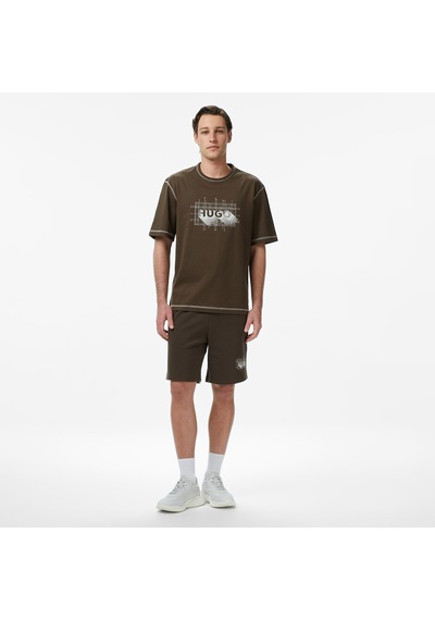 Hugo Nothal Erkek Kahverengi T-shirt 50553498