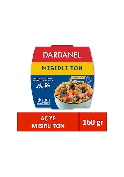 Dardanel Aç Ye Mısırlı Ton Balığı 160 G