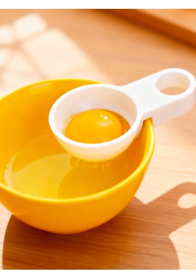 Mutfak İçin Yumurta Ayırıcı Aparat Pratik Yumurta Sarısı Ve Beyazı Ayırma Aparatı Beyaz