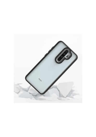 Xiaomi Redmi Note 8 Pro Kılıf Zore Flora Kapak Siyah