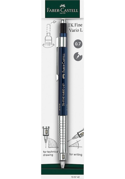 Faber-Castell TK Fine Vario LUX Versatil Kalem, 0.7 mm, Indigo