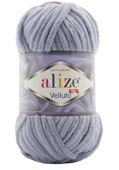 Alize Velluto 87 Koyu Gri Kadife El Örgü İpi