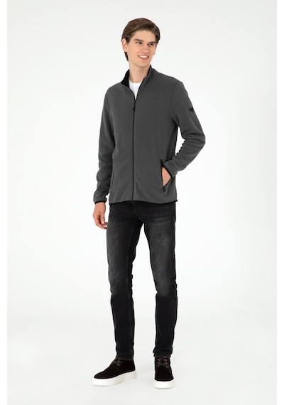 U.S. Polo Assn. Erkek Antrasit Basic Polar Hırka 50298066-VR006