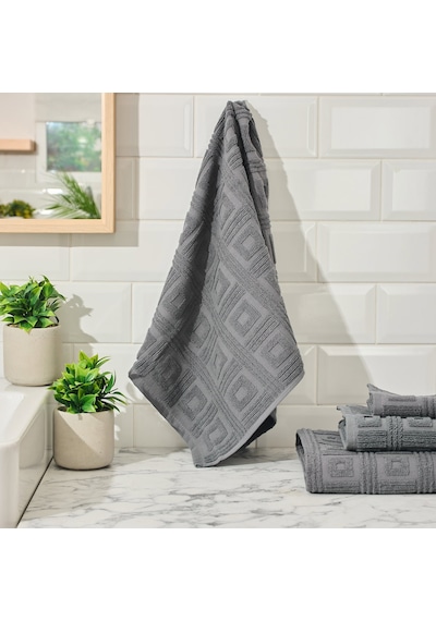 Soft Kybele Yüz Havlusu - Antrasit - 50x90 Cm Renkli