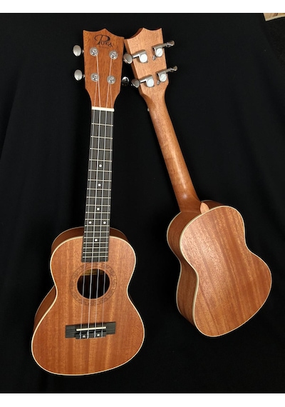 Puka Concert Ukulele Maun Ağacı Kılıf ve Pena