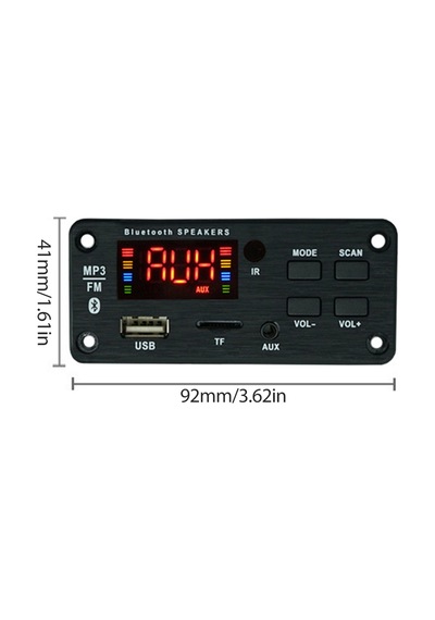 "ses Yükseltmesi İçin Renkli Lcd Ekranlı Araba Bluetooth Mp3 Kod Çözücü Kartı"