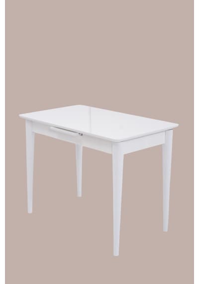 Melisa Mdf Lak Panel Açılır Mutfak Masası 60x100 beyaz