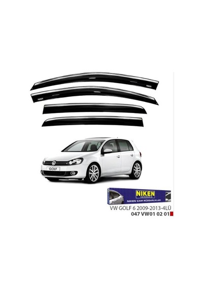 Cam Rüzgarlığı 4 Lü Ön Arka Vw Golf 6 2009-2013 Kromlu 047vw010201 Niken