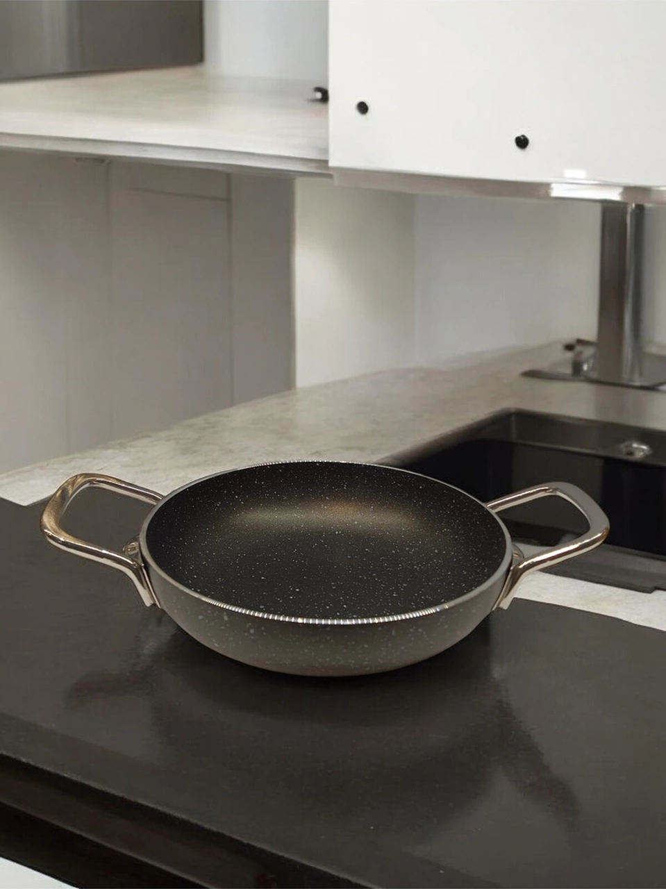 Tuna House Granit Yumurta Sahanı 18 Cm Siyah