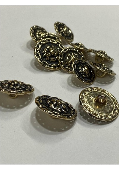 Blazer Ceket Düğmesi / Aslan Zincir Model / Gold Takım