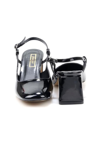 Pisagor Ps-33330 Kadın Klasik 6 Cm Topuklu Ayakkabı siyah