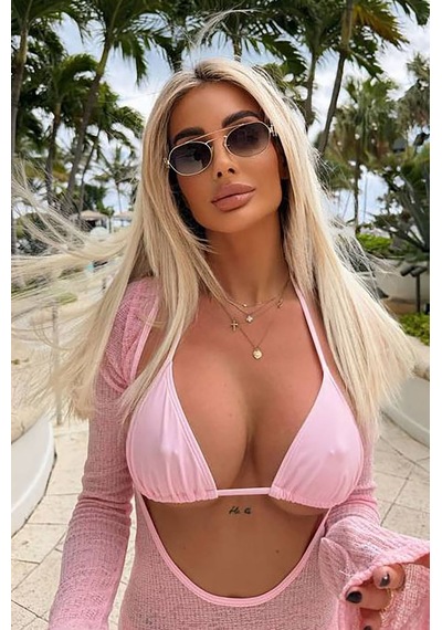 Nadya Üçlü Brazilian Bikini Takım - Pembe