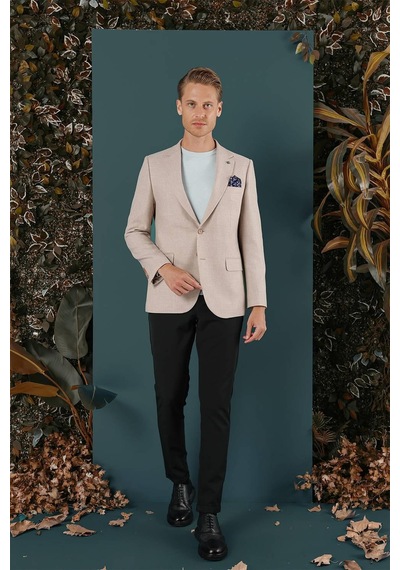 Efor C 656 Slim Fit Bej Spor Ceket Bej