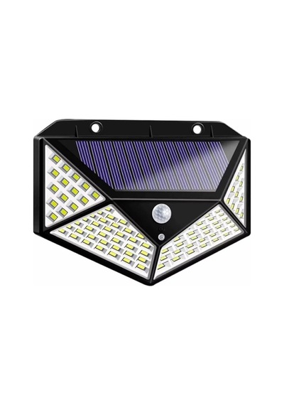 Tcx Solar Hareket Sensörlü Duvar Lambası 100 Led 2700K