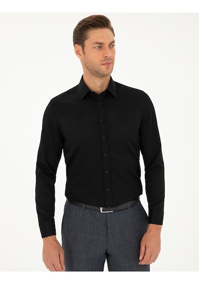 Pierre Cardin Erkek Siyah Gömlek Desenli 50298071-vr046 Siyah