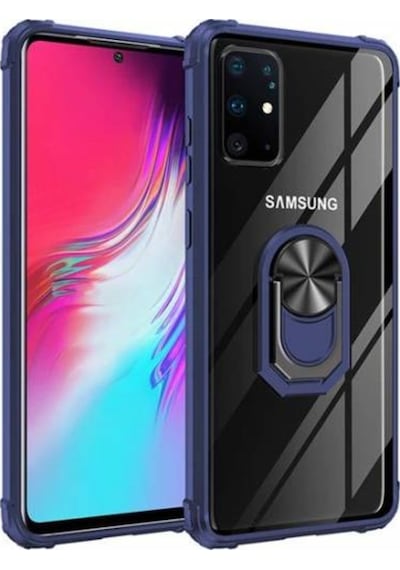 Samsung Uyumlu Galaxy S10 Lite Kilif Standli Yüzüklü Mola Silikon Kapak 466780641