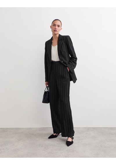 Marks & Spencer Dokulu Blazer Ceket Siyah