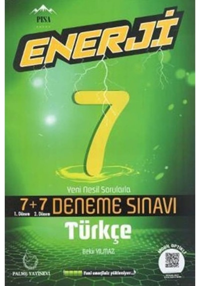 7. Sınıf Türkçe Enerji 7+7 Deneme Palme Yayınları