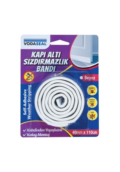 Kapı Altı Sızdırmazlık Bandı 40 Mm 110 Cm Beyaz