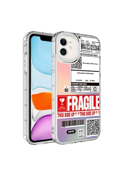 Apple Uyumlu iPhone 11 Kılıf Kamera Çıkıntılı Renkli Desenli Silikon