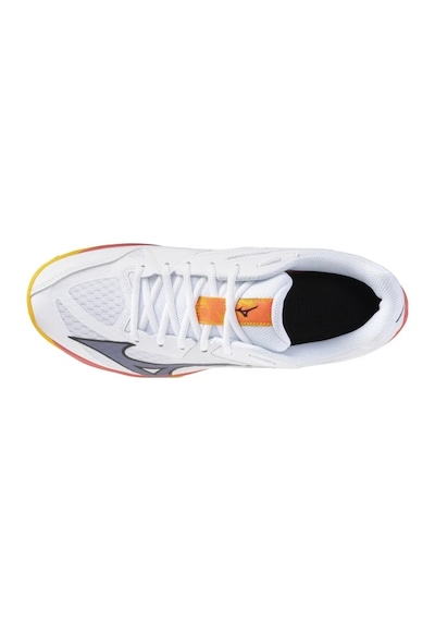 Mizuno Thunder Blade Z Unisex Voleybol Ayakkabısı Beyaz / Turuncu Çok Renkli