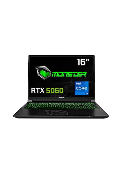 Monster Tulpar T6 V3.3.10 i7-13700HX 24 GB 1 TB SSD RTX5060 16" W11P Dizüstü Bilgisayar
