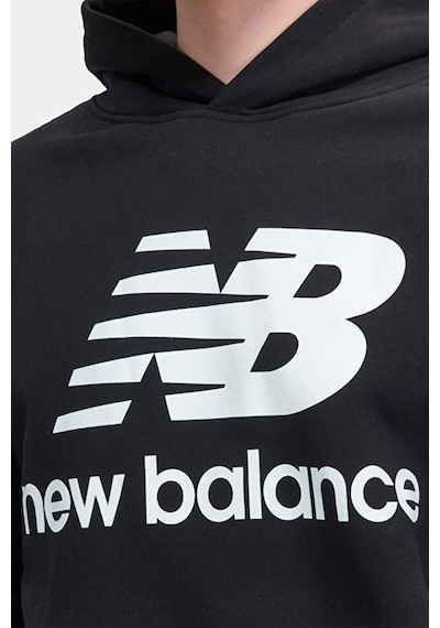 New Balance Lifestyle Mnh3333-bk Siyah Erkek Kapişonlu Sweatshirt 001