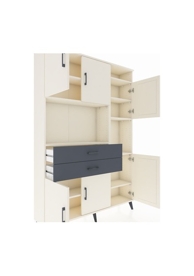 Arges Dolap 9 Raflı 2 Çekmeceli 6 Kapaklı 132x30x195 Aytaşı-aytaşı/antrasit Aytası/antrasıt Arges Dolap 9 Raflı 2 Çekmeceli 6 Kapaklı 132x30x195 Aytaşı-aytaşı/antrasit Aytası/antrasıt