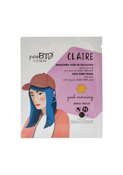 Purobio Face Sheet Mask For Oily Skin Claire Good Morning