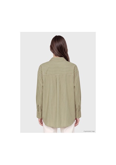 LC Waikiki Alıta Cıty Farkıyla Lcw Modest Yeşil Çizgili Kadın Gömlek Yesil - 931676281 Yesil LC Waikiki Alıta Cıty Farkıyla Lcw Modest Yeşil Çizgili Kadın Gömlek Yesil - 931676281 Yesil