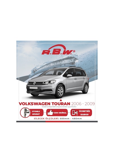 Volkswagen Touran Muz Silecek Takımı 2006-2009 Rbw