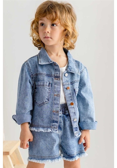 Oliven The Kid Oliventhekid Unisex Kot Ceket Mavi Mavi