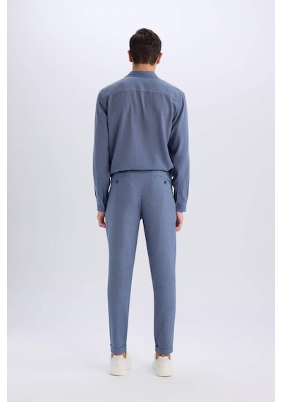 Defacto %100 Keten Normal Kesim Crop Duble Paça Yazlık Kumaş Pantolon C1826ax25smın247 İndigo Defacto %100 Keten Normal Kesim Crop Duble Paça Yazlık Kumaş Pantolon C1826ax25smın247 İndigo